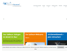 Tablet Screenshot of galileum-solingen.de